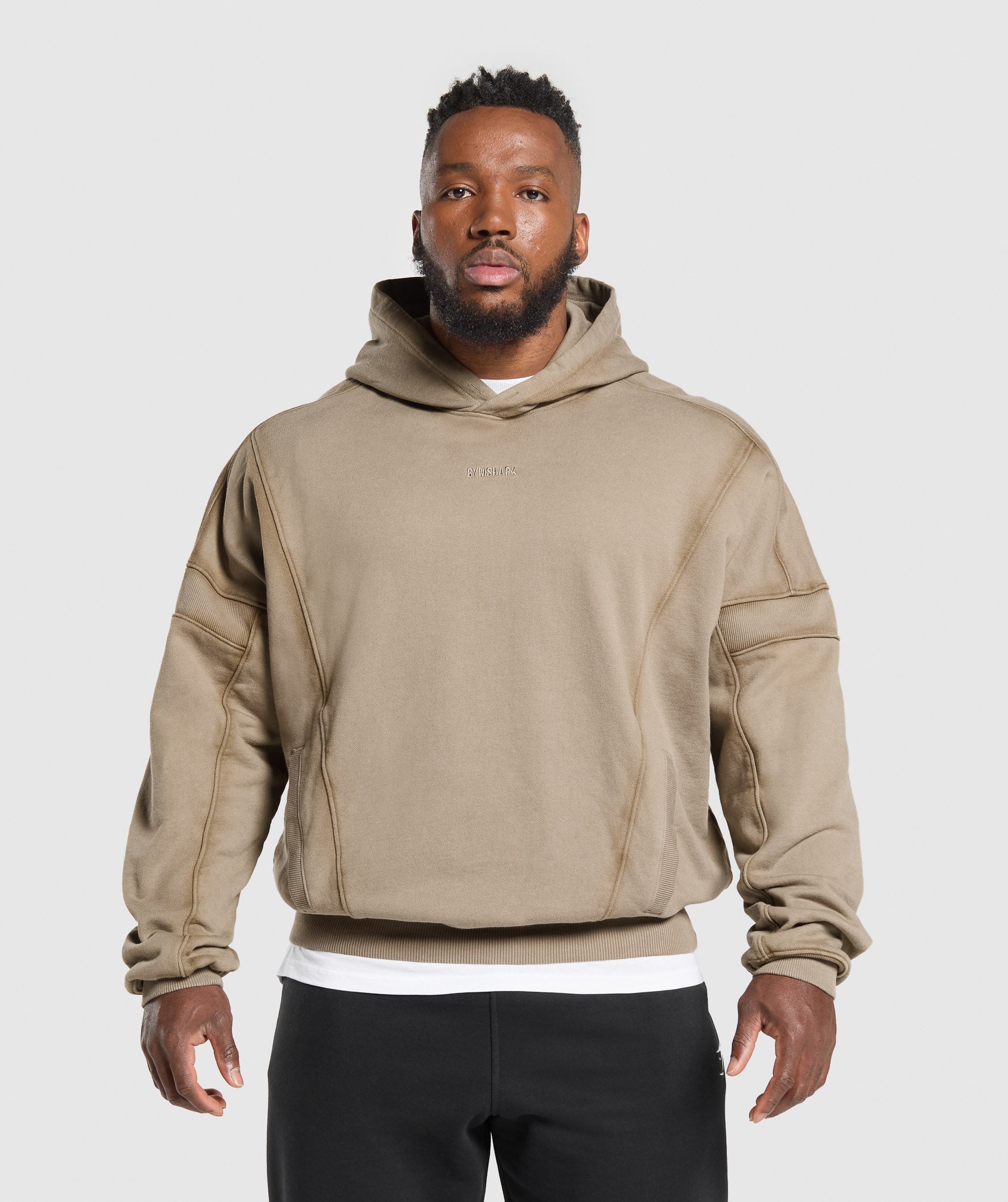 Gymshark Heavyweight Hoodie Lifestyle Brown