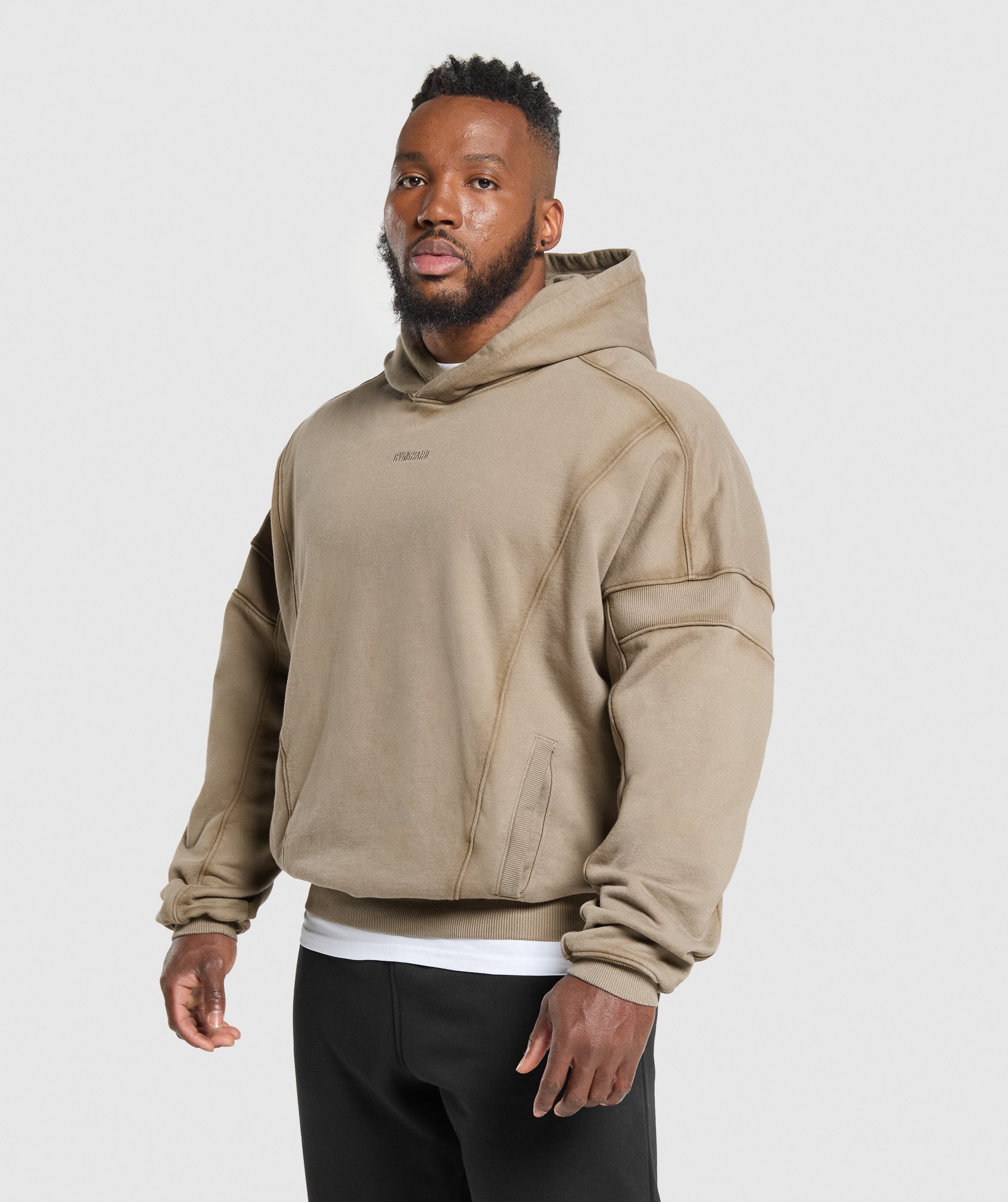 Gymshark Heavyweight Hoodie Lifestyle Brown