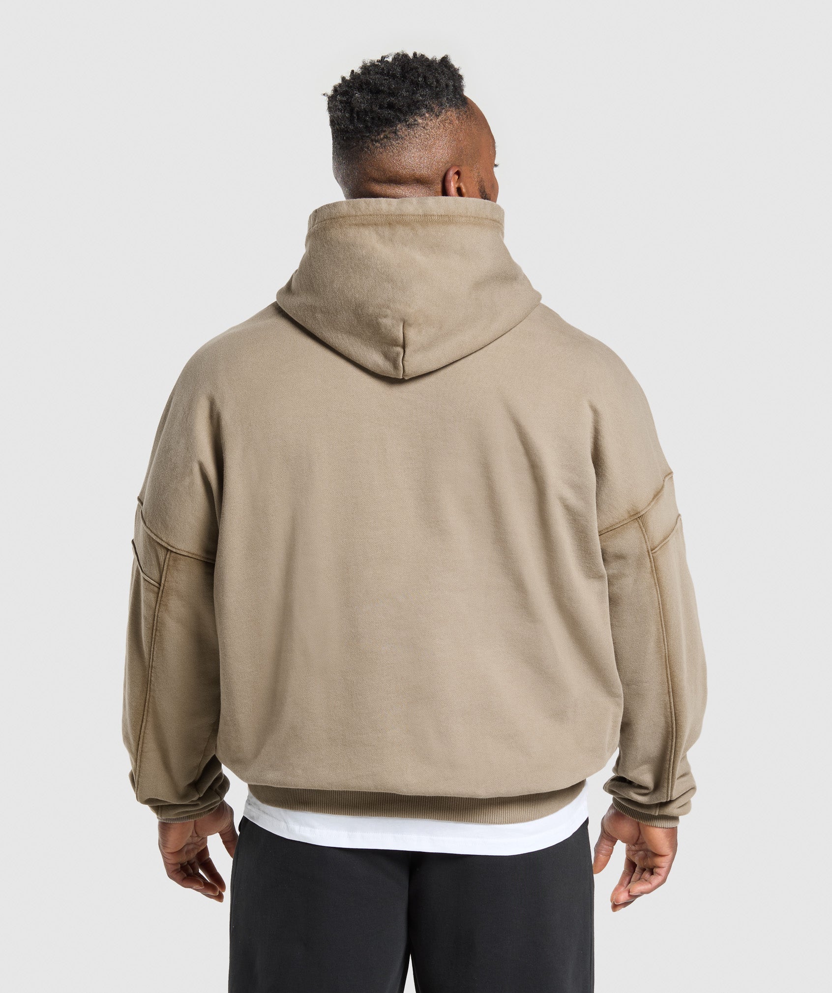 Gymshark Heavyweight Hoodie Lifestyle Brown