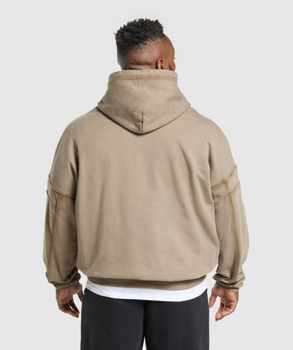 Gymshark Heavyweight Hoodie Lifestyle Brown