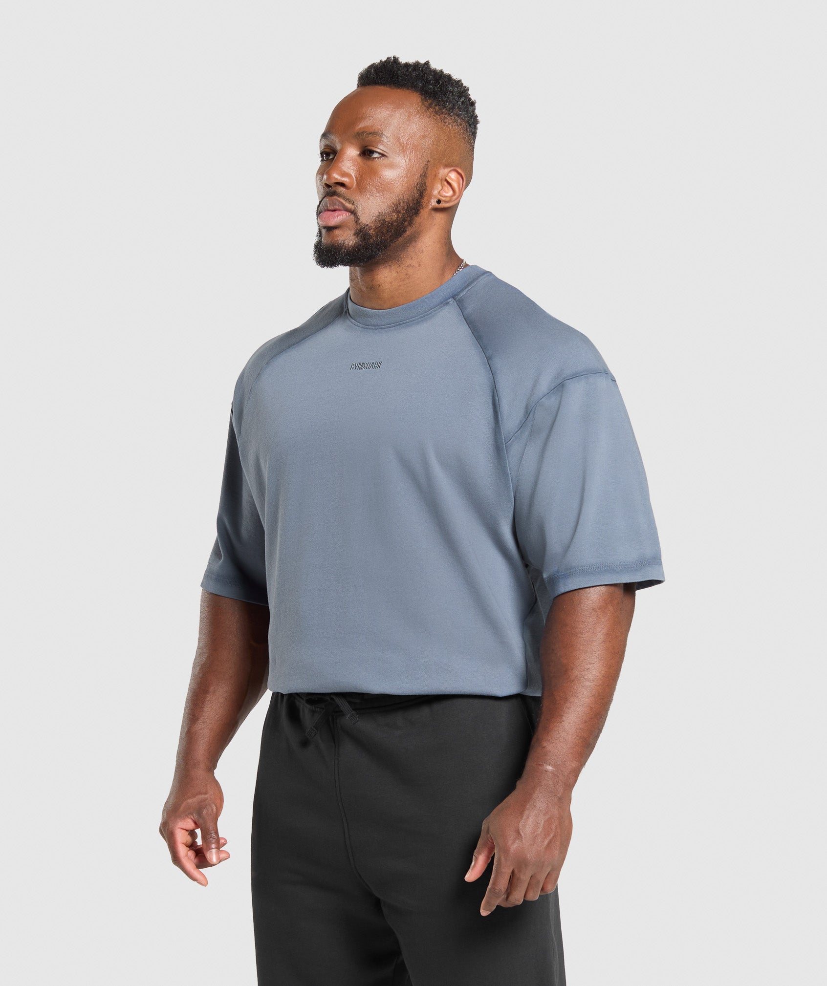 Gymshark Heavyweight T-Shirt Iron Blue