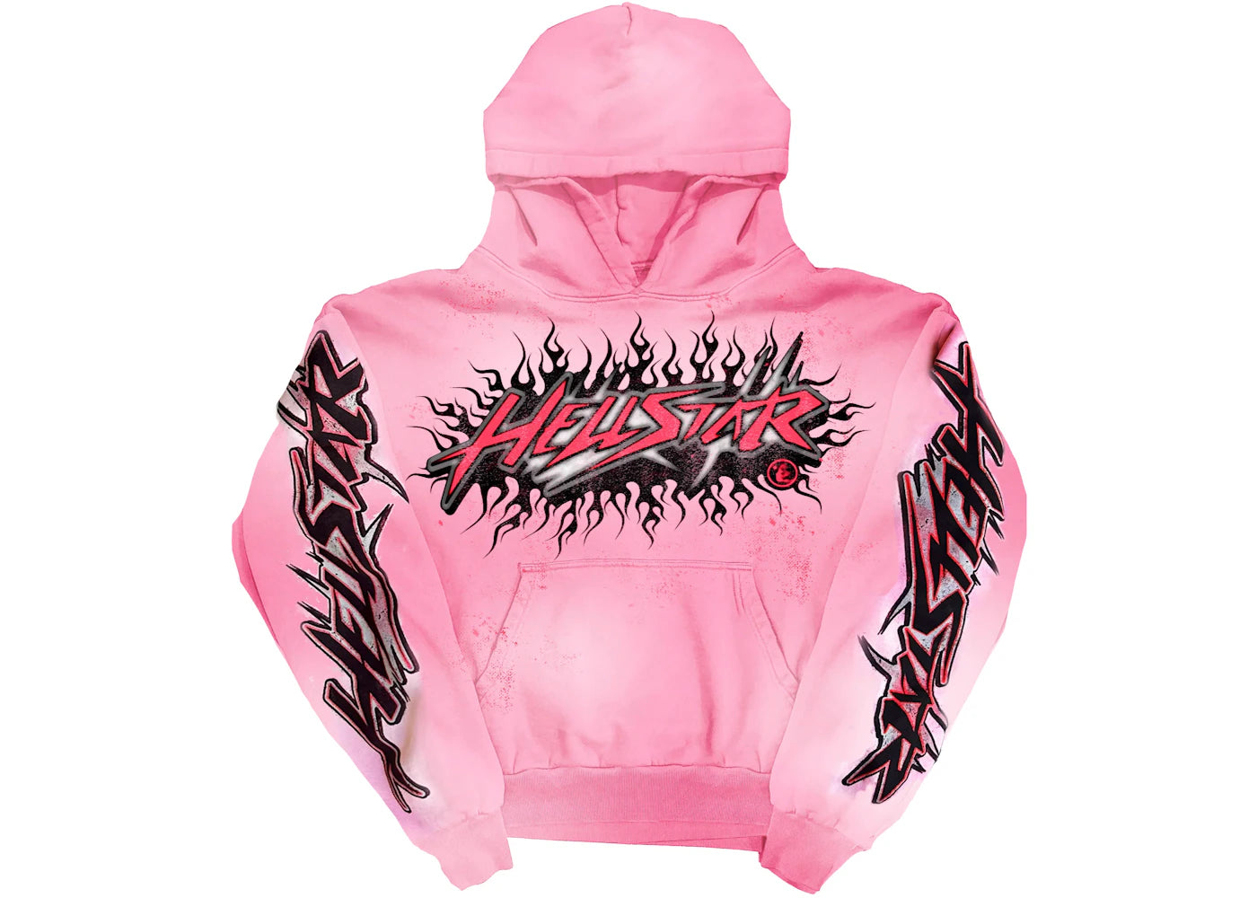 hellstar brainwashed without brain hoodie pink