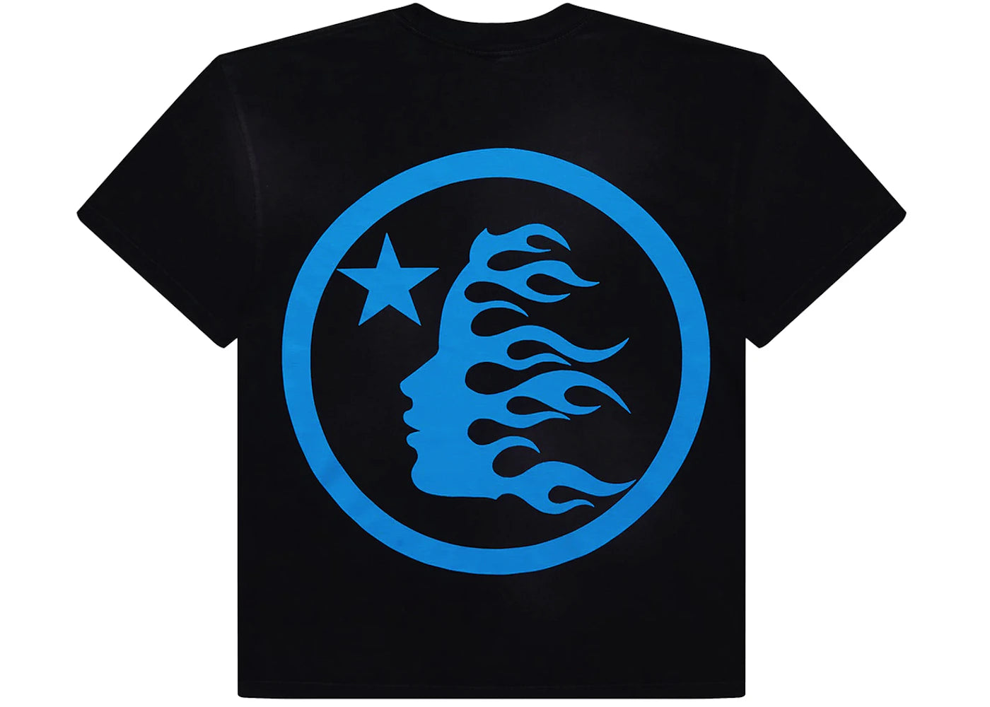 hellstar classic t-shirt (gel print) black/blue