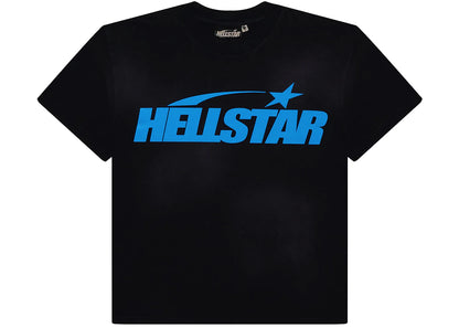 hellstar classic t-shirt (regular print) black/blue