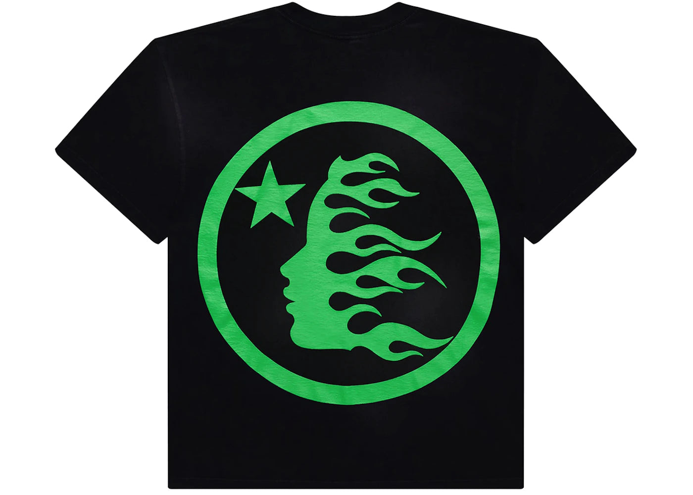 hellstar classic t-shirt (regular print) black/green