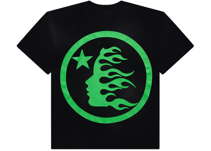 hellstar classic t-shirt (regular print) black/green