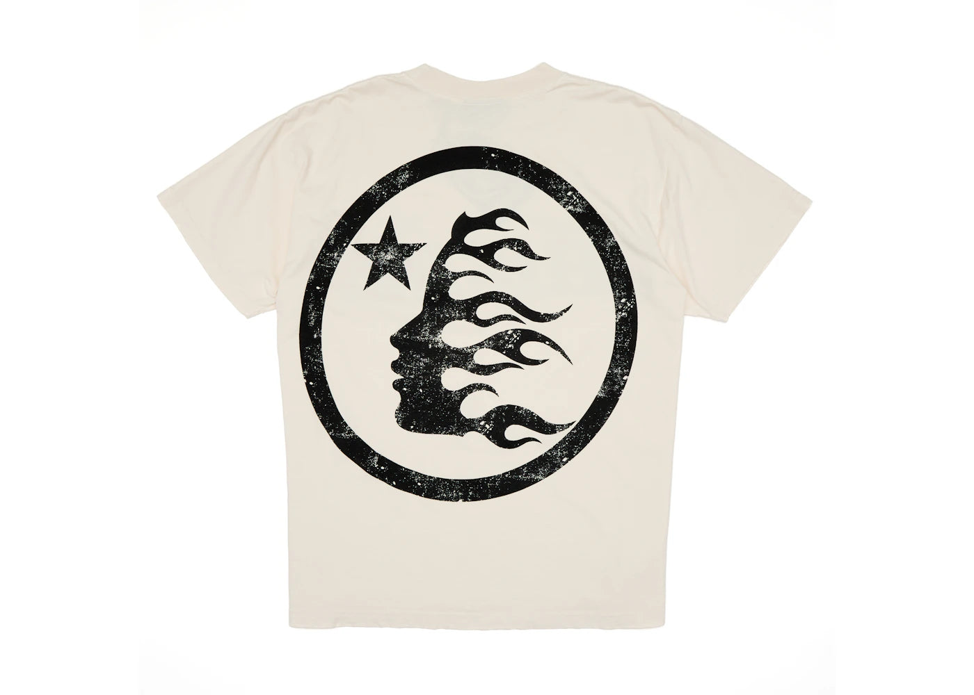 hellstar classic t-shirt (regular print) white/black