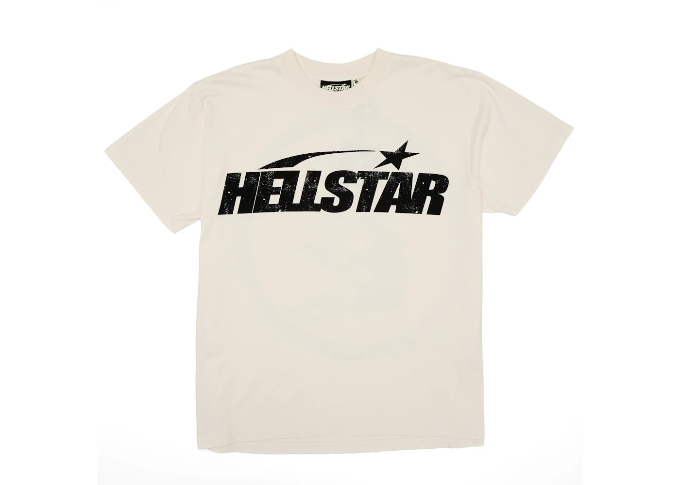 hellstar classic t-shirt (regular print) white/black