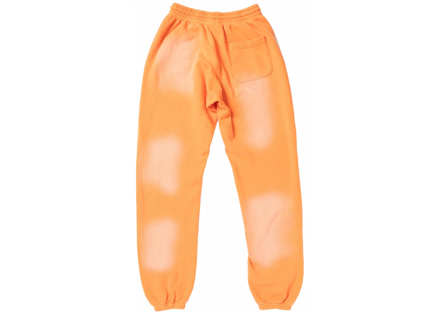 hellstar fire orange closed elastic bottom sweatpants orange dye