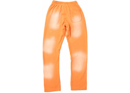 hellstar fire orange flare bottom sweatpants orange dye