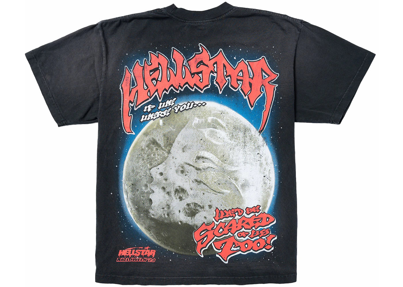hellstar full moon t-shirt black
