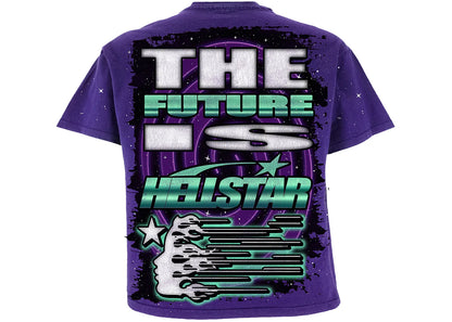 hellstar goggles t-shirt purple