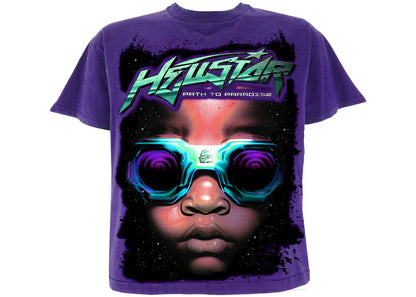 hellstar goggles t-shirt purple