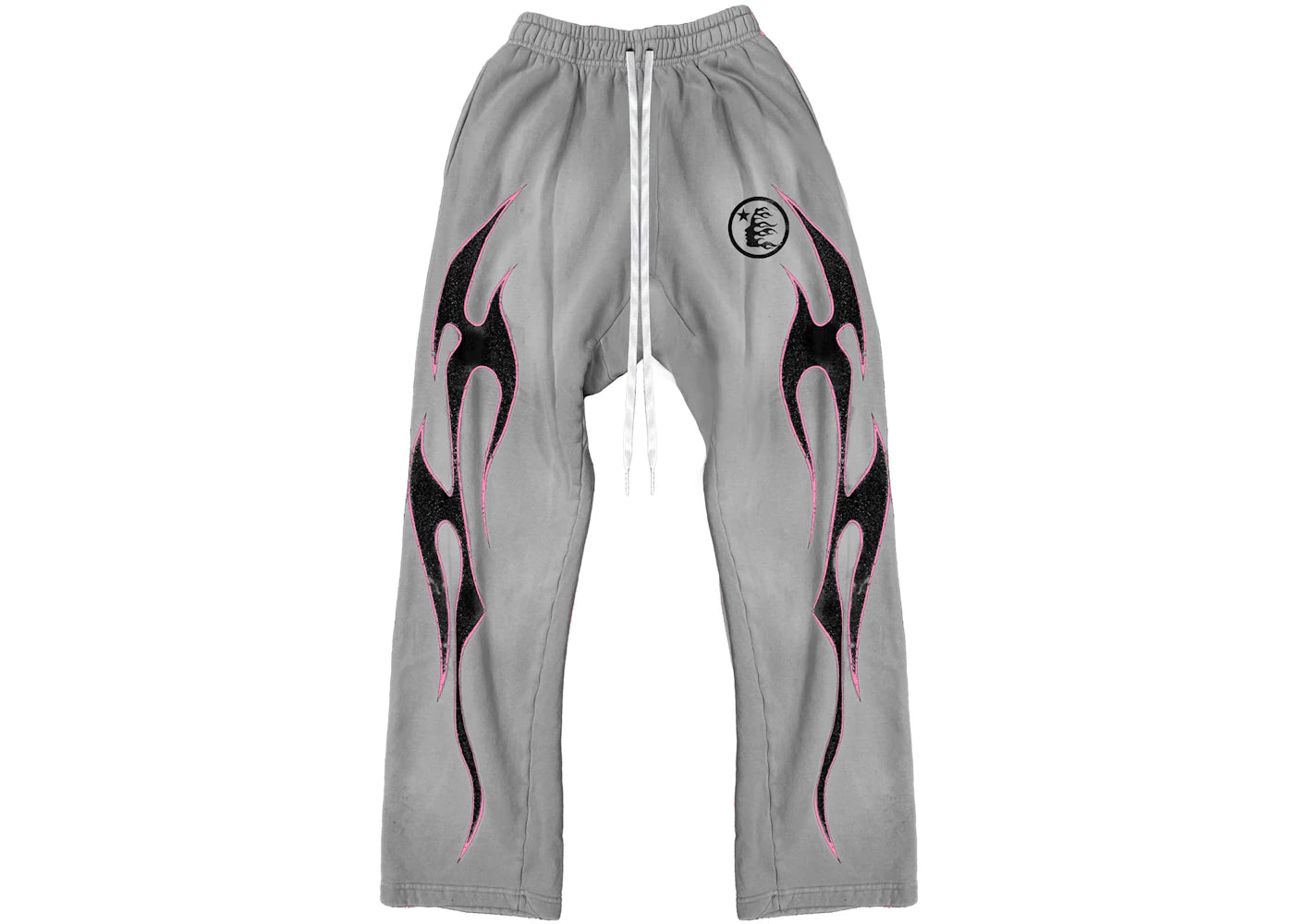 hellstar grey future flame sweatpants grey