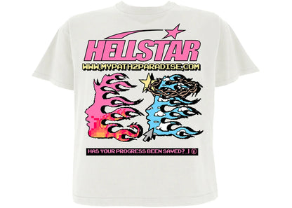 hellstar pixel t-shirt white