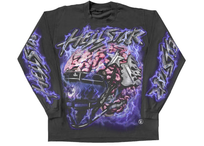 hellstar powered by the star l/s tee black