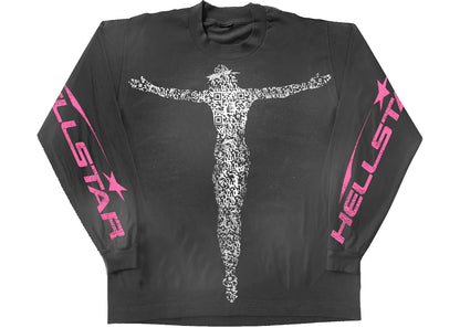 hellstar qr christ l/s tee black