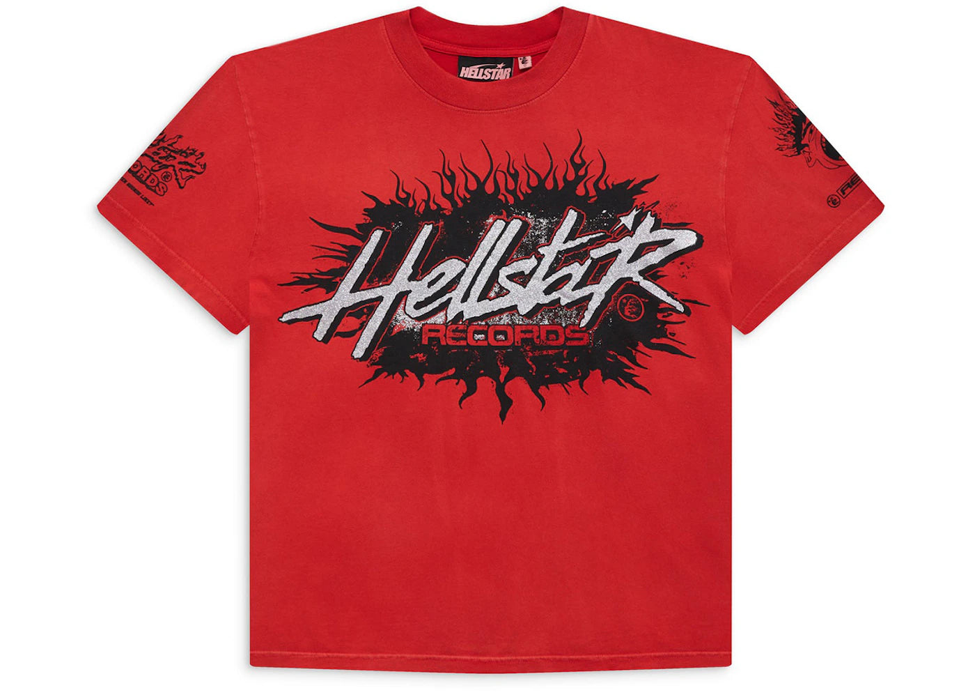hellstar records t-shirt red