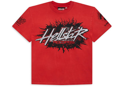 hellstar records t-shirt red