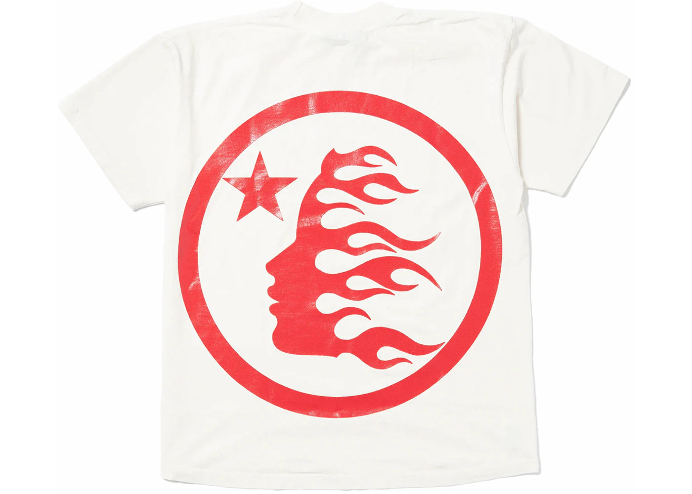 hellstar sport logo gel t-shirt white