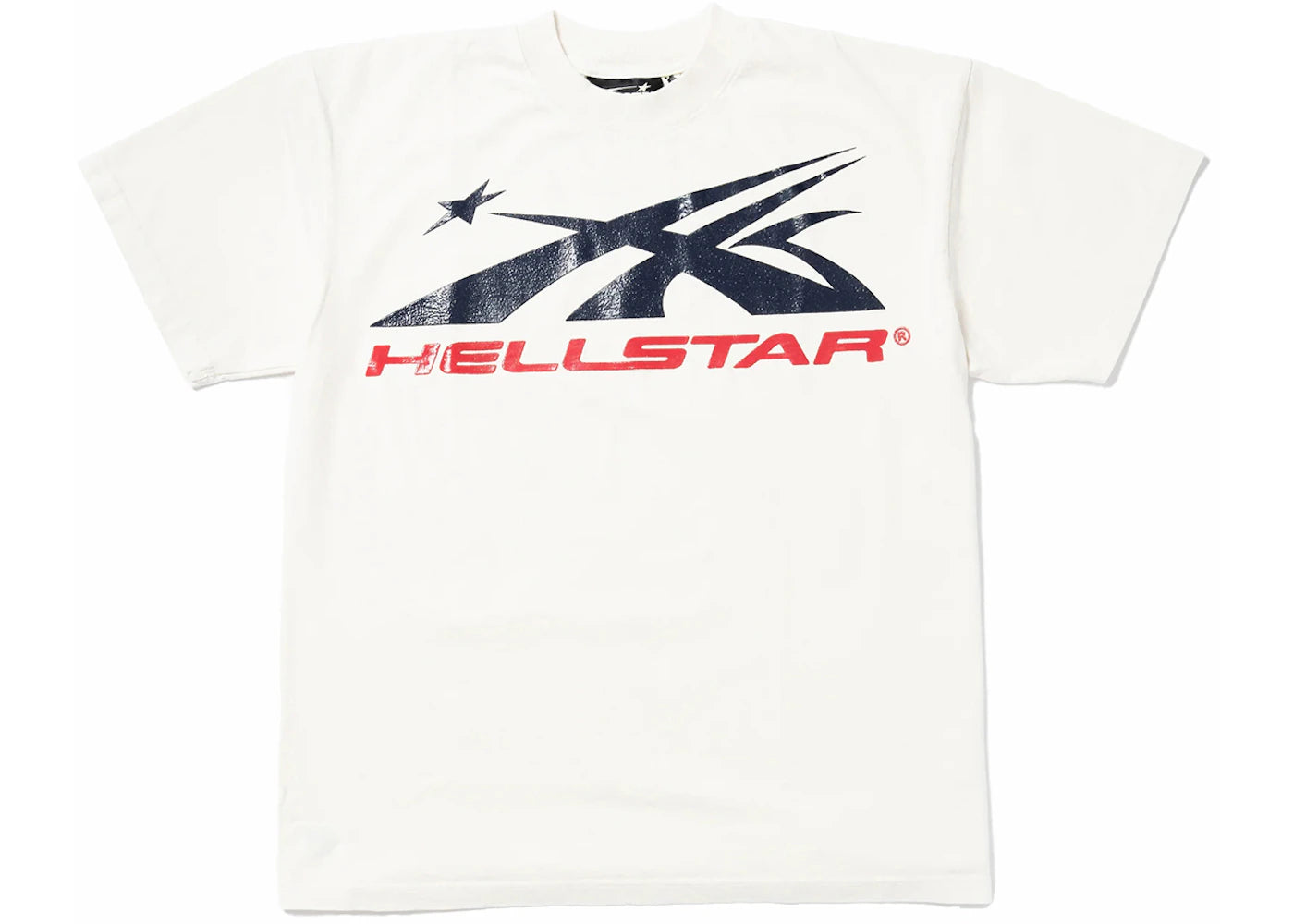 hellstar sport logo gel t-shirt white