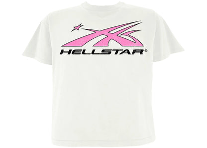 hellstar sport logo t-shirt white