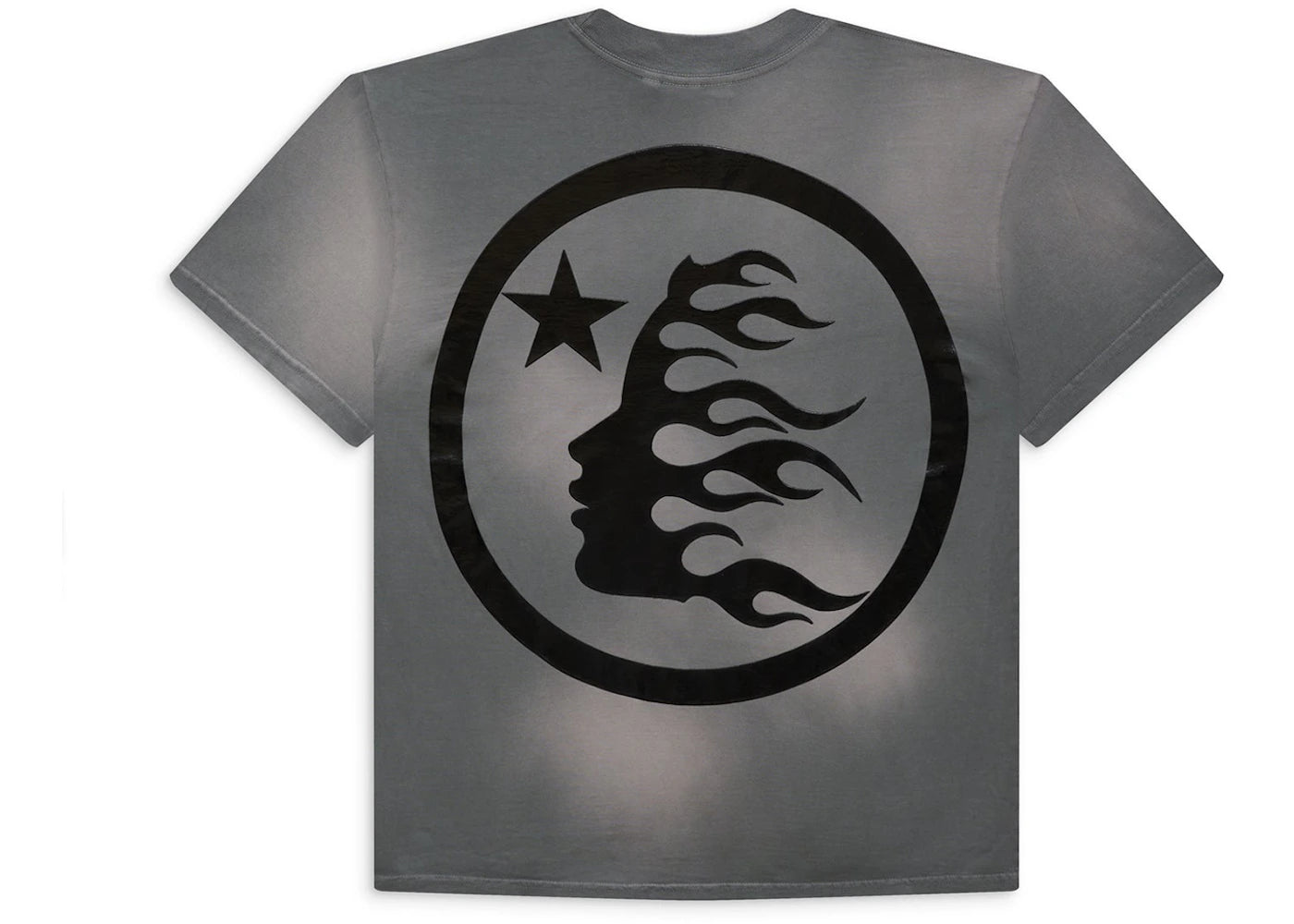 hellstar sports core logo gel t-shirt grey