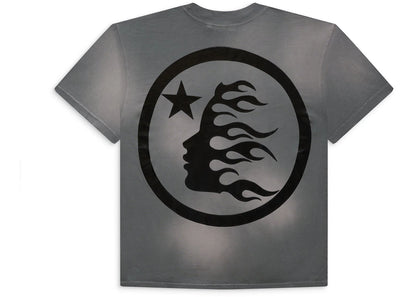 hellstar sports core logo gel t-shirt grey