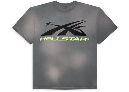 hellstar sports core logo gel t-shirt grey