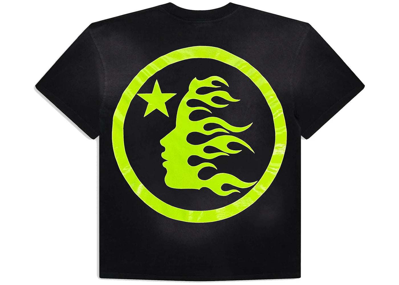 hellstar sports core logo gel t-shirt light green
