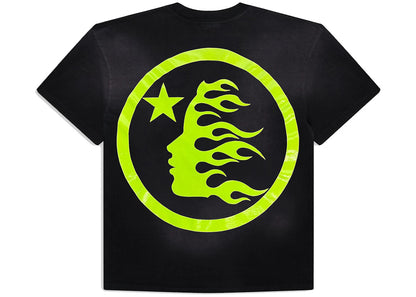 hellstar sports core logo gel t-shirt light green