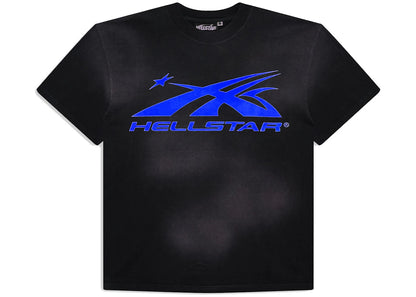 hellstar sports core logo gel t-shirt royal blue