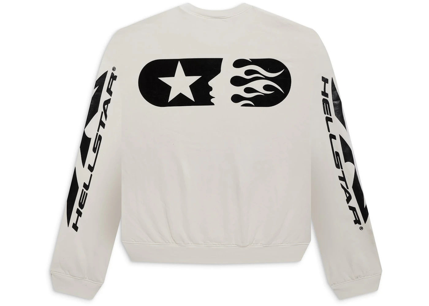hellstar sports crewneck white