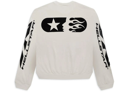 hellstar sports crewneck white