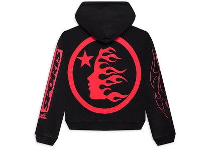 hellstar sports future flame hoodie black