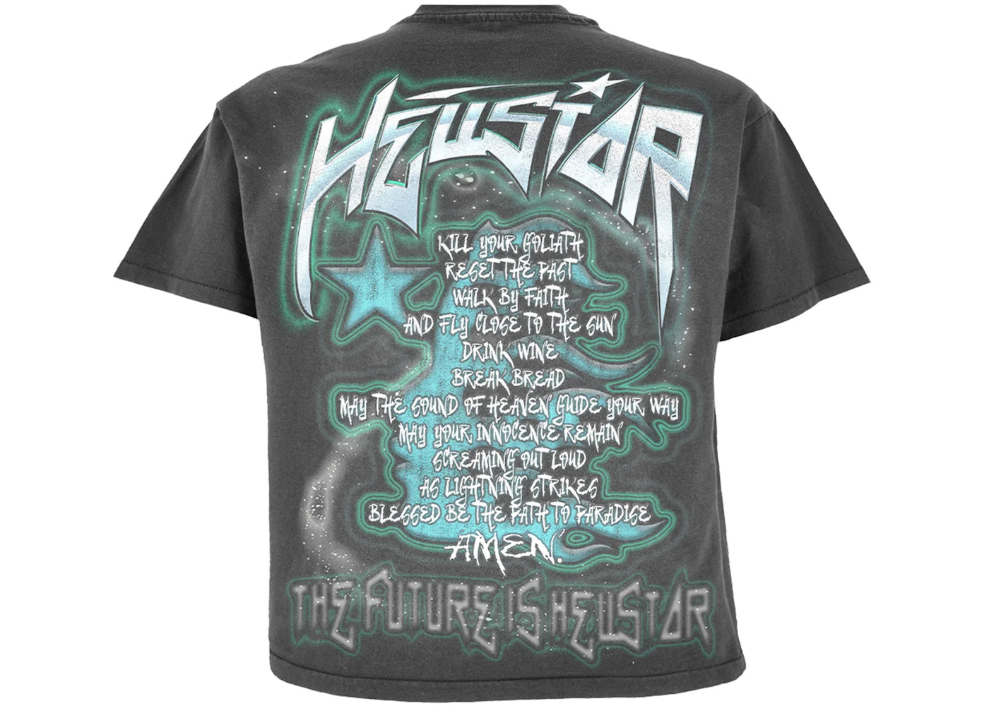 hellstar the future t-shirt black blue
