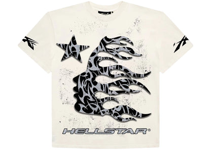 hellstar thorn glitter t-shirt white
