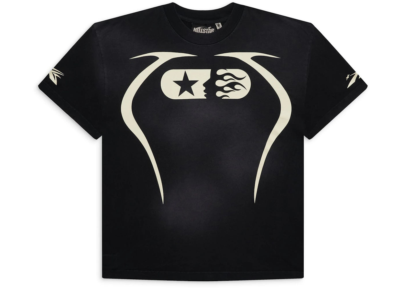 hellstar warm up t-shirt black