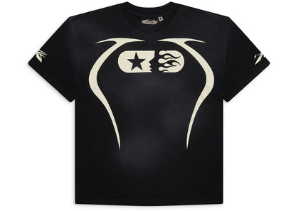 hellstar warm up t-shirt black