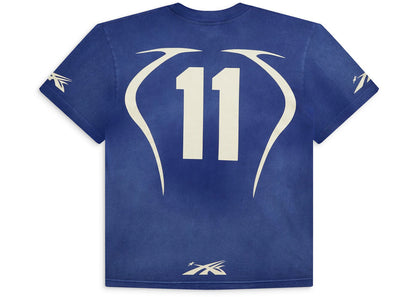 hellstar warm up t-shirt blue