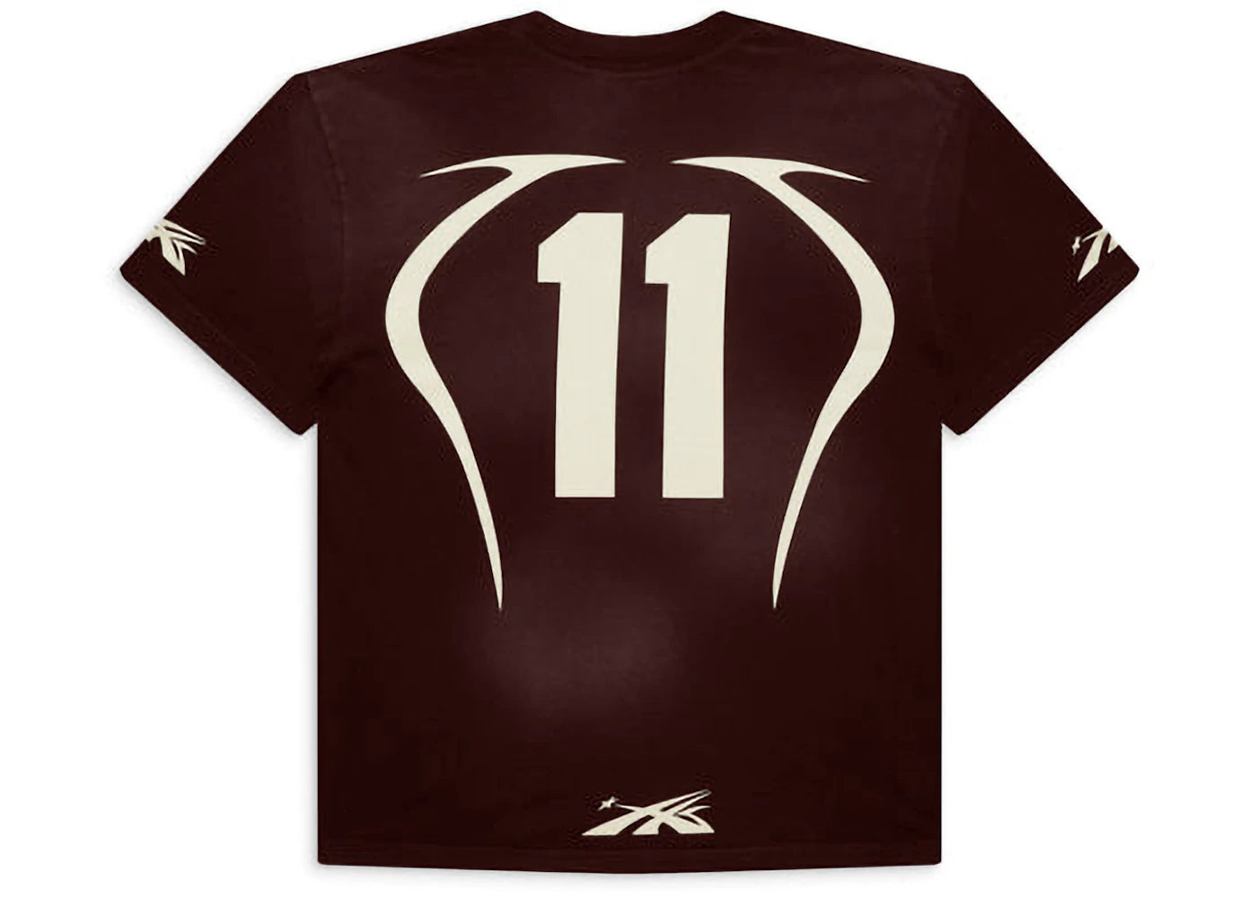 hellstar warm up t-shirt brown