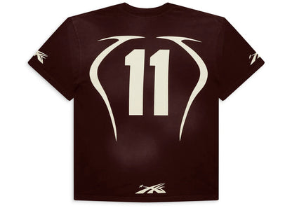 hellstar warm up t-shirt brown