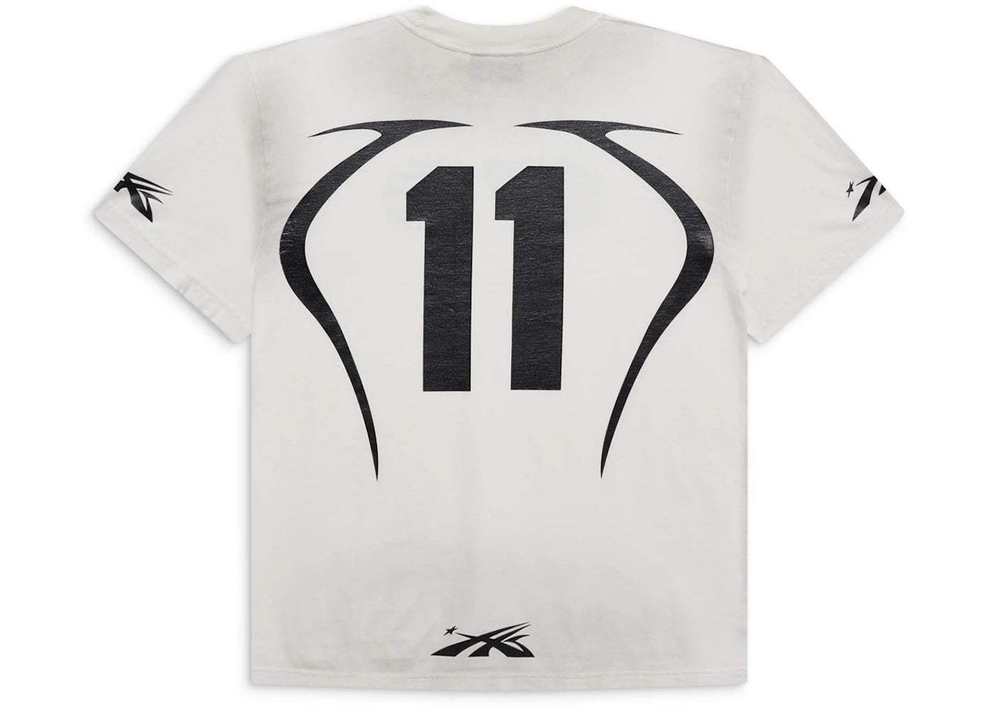 hellstar warm up t-shirt white