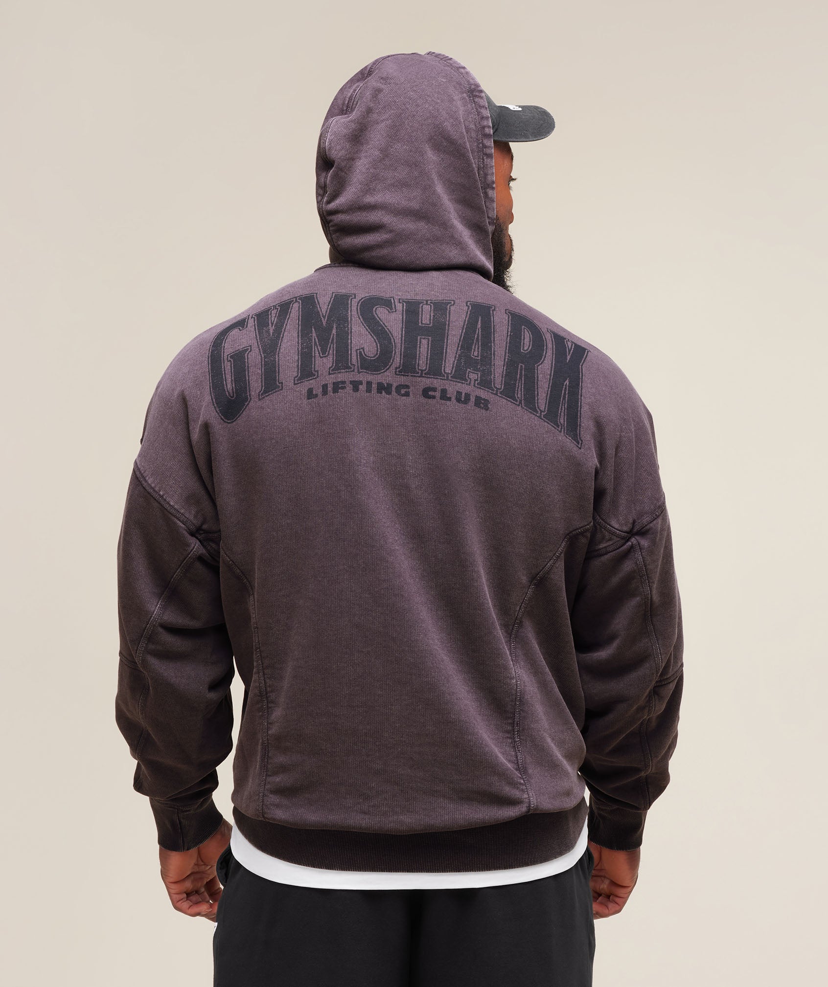 Gymshark Heritage Washed Hoodie Plum Brown