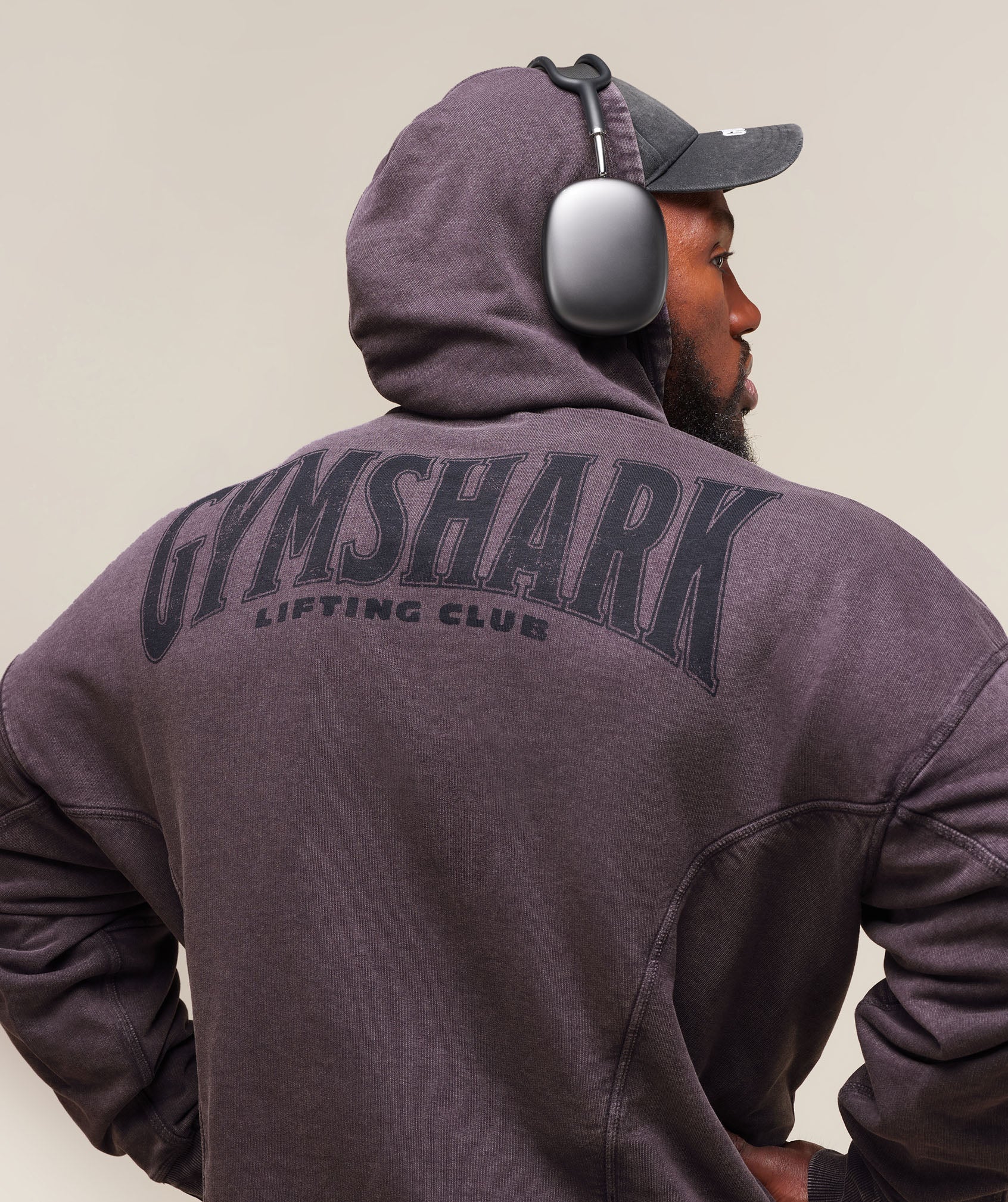 Gymshark Heritage Washed Hoodie Plum Brown