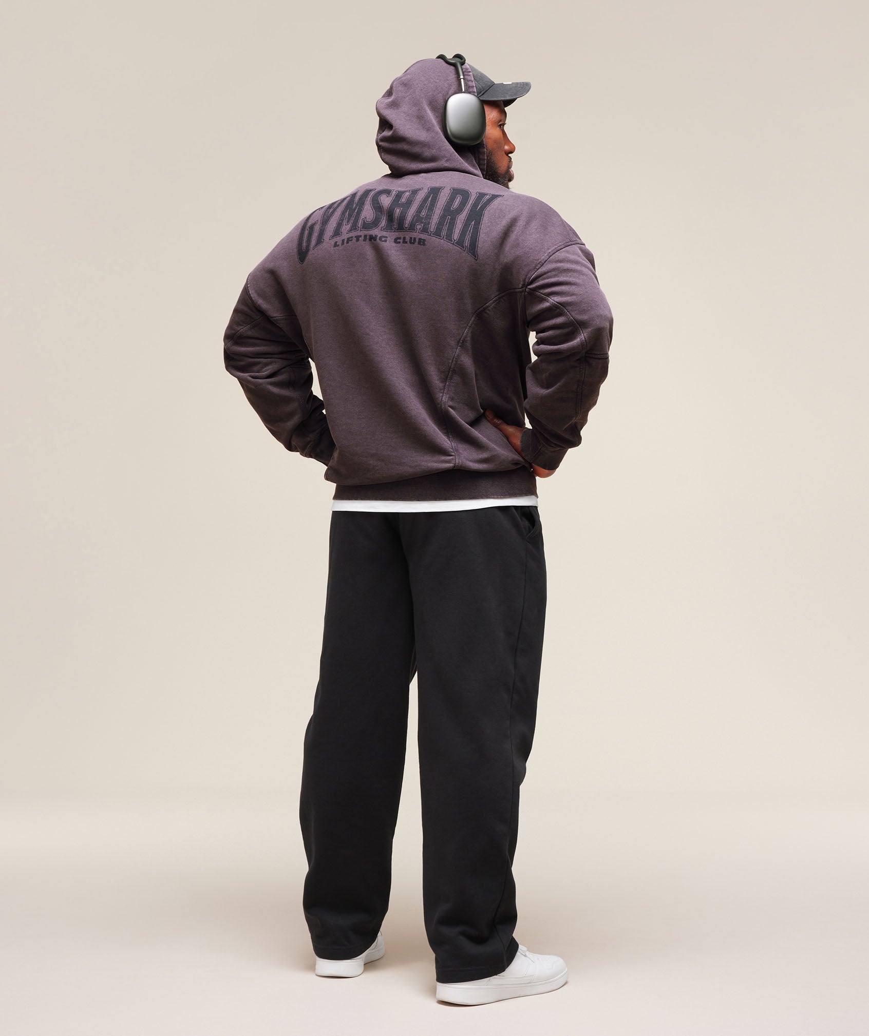 Gymshark Heritage Washed Hoodie Plum Brown