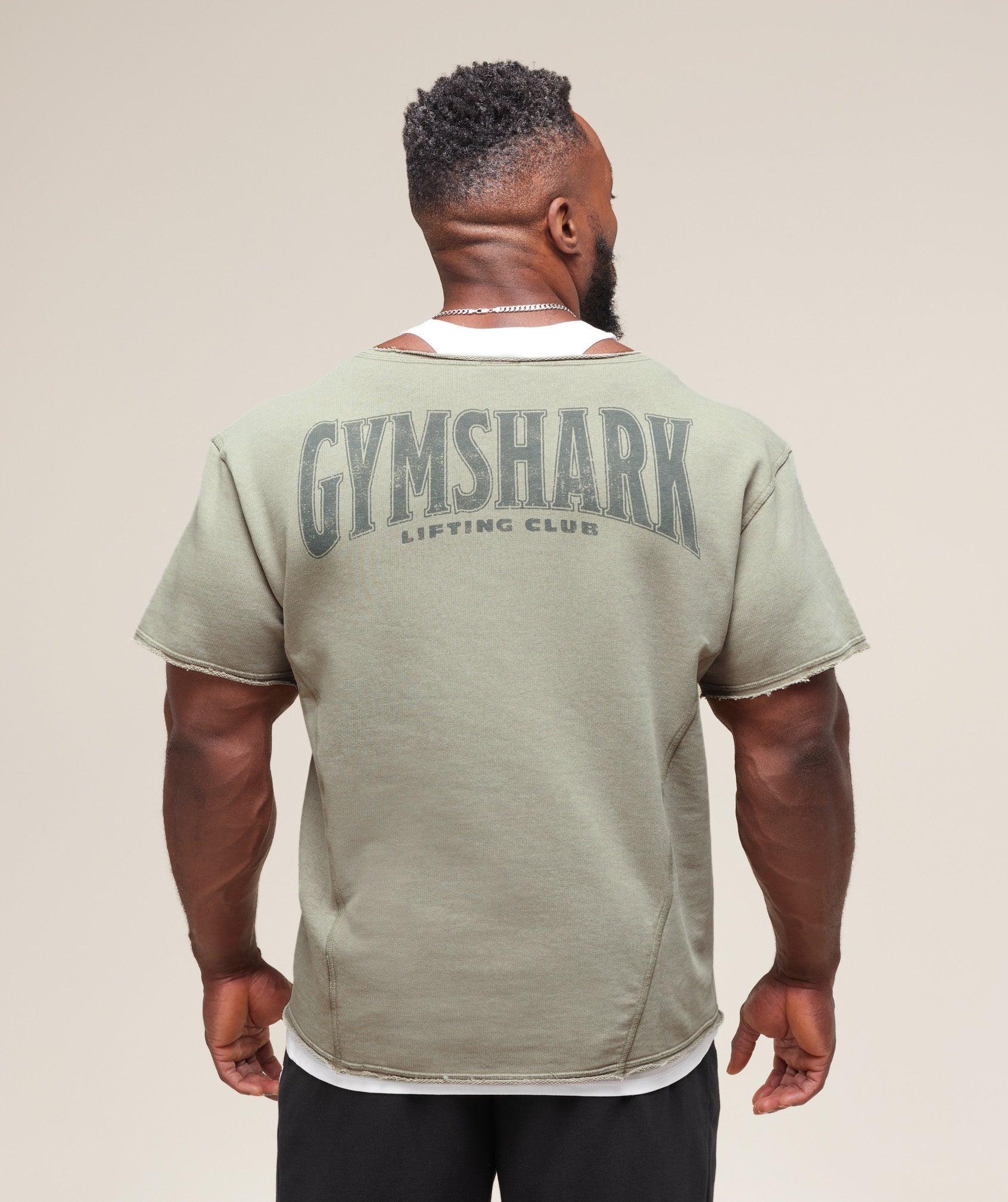 Gymshark Heritage Washed Rag Top Stone Grey