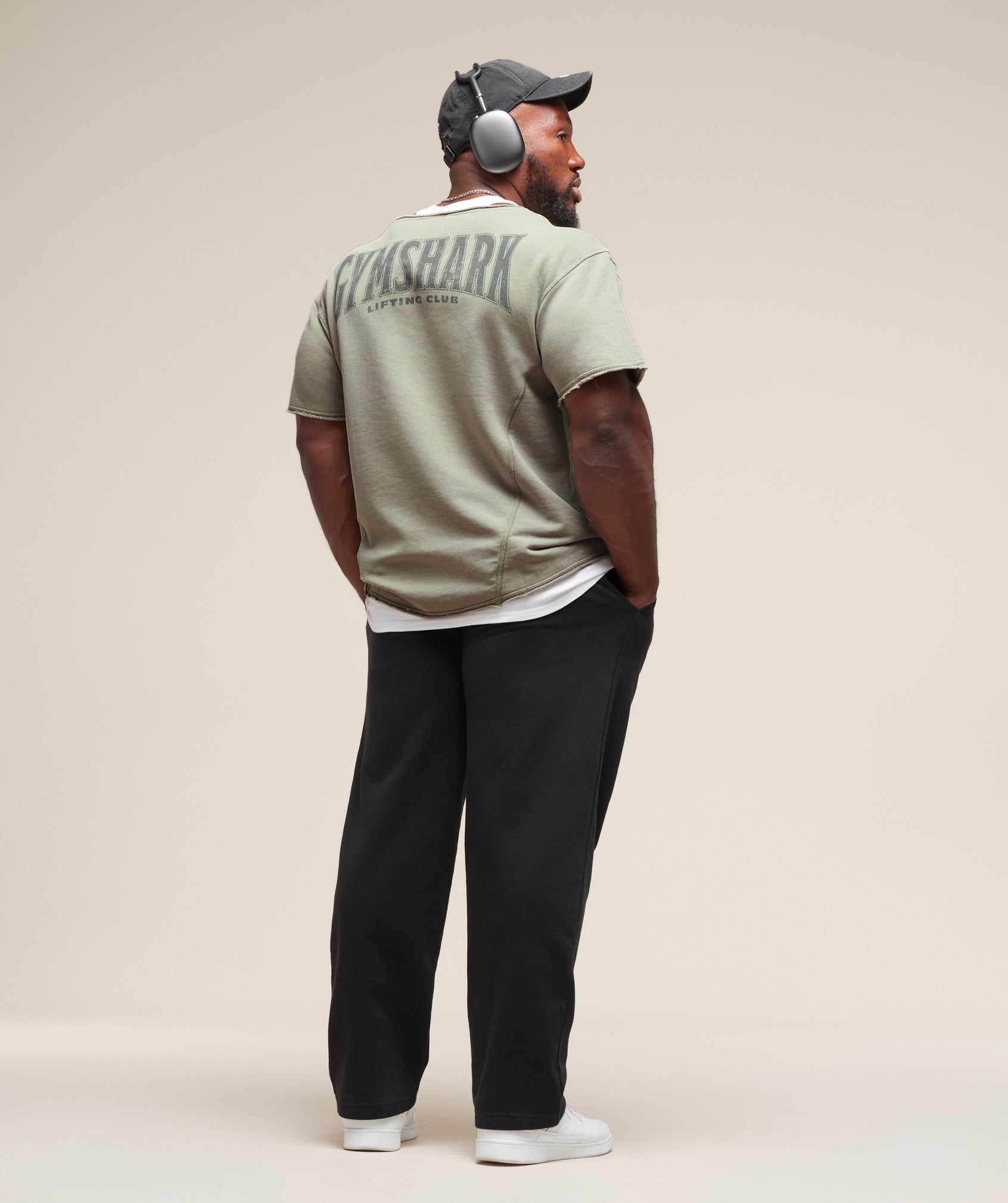 Gymshark Heritage Washed Rag Top Stone Grey