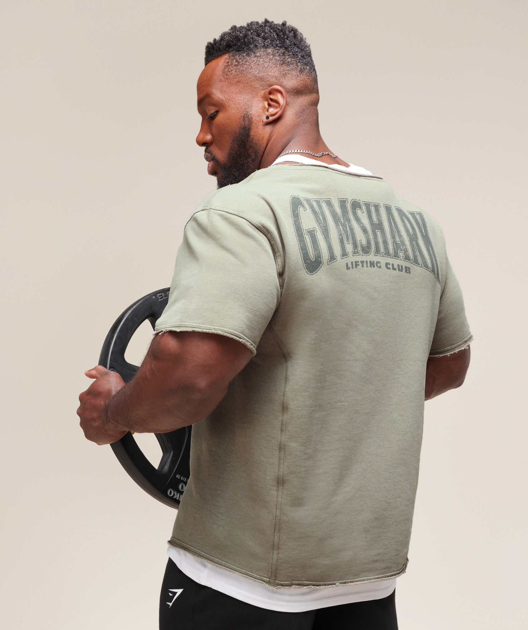 Gymshark Heritage Washed Rag Top Stone Grey