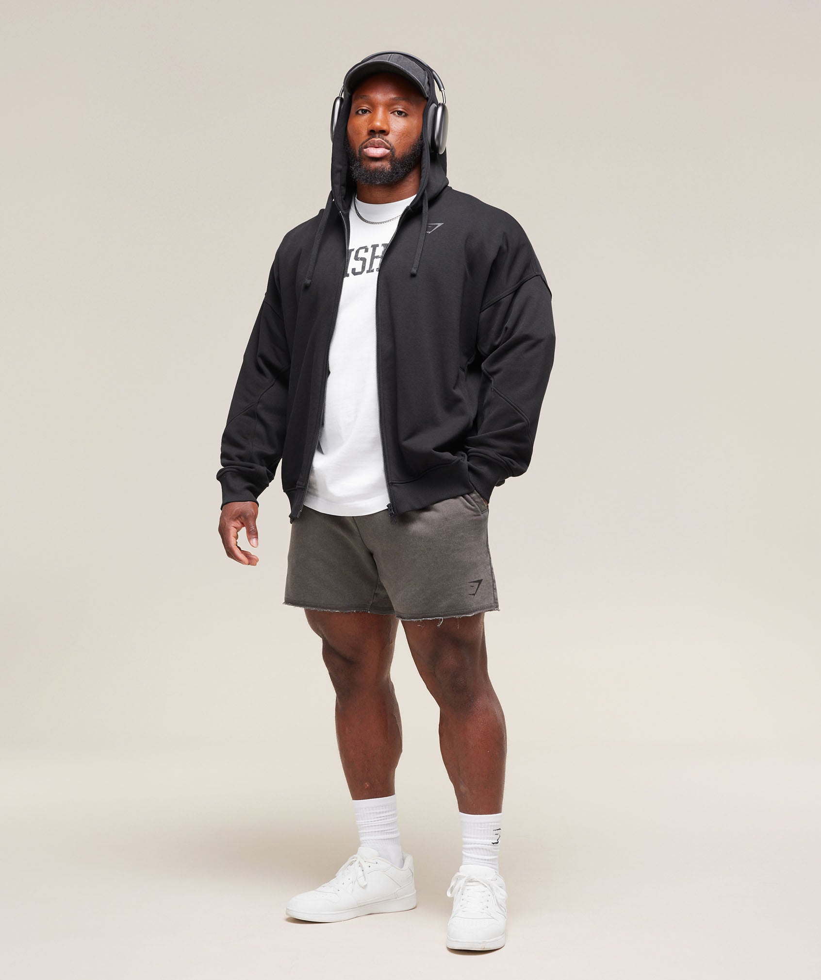 Gymshark Heritage 5" Shorts Onyx Grey